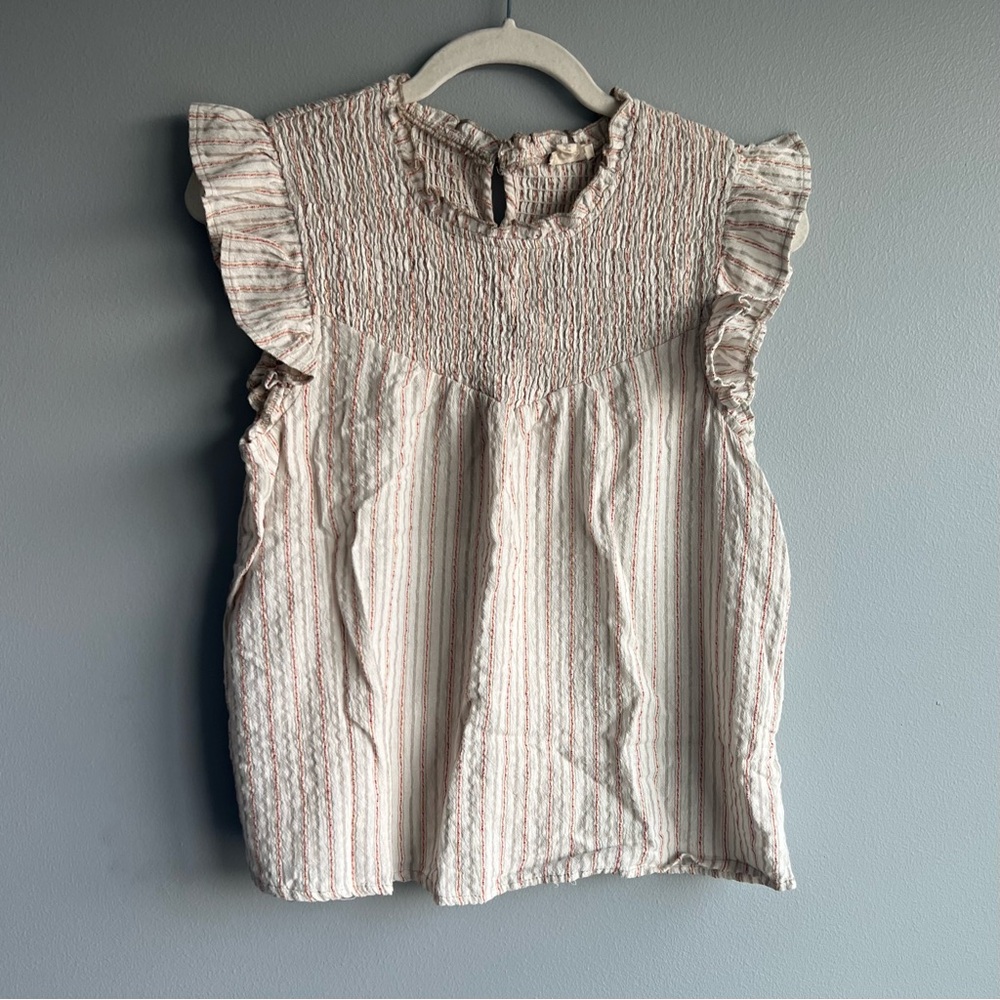 Hem & Thread White Stripe Top